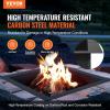 imageVEVOR Fire Pit Ring Fire Pit Insert with Barbecue Fire Ring 35in Outer31In Inner Diameter 85in Height Carbon Steel Liner DIY Campfire Ring AboveInGround for Outdoor Camping BonfiresSquare 42 Inch