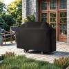 imageVEVOR Grill Cover 52 inch BBQ Covers for Outdoor Grills Waterproof Fade Resistant Weather Resistant Heavy Duty 600D Polyester Easy OnOff with HookandLoop Straps Black