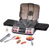 imageVEVOR Kids BBQ Grill Toy Set with Pretend Smoke Sound Light Play Food ampamp Kitchen Toy Accessories Interactive Toddler BBQ Camping Cooking Barbecue Playset for Girl Boy Birthday Gift