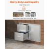 imageVEVOR Outdoor Kitchen Door Drawer Combo 325quot Wx217 Hx205 D Access Door Double Drawers with Paper Towel Rack BBQ Island Drawers with Stainless Steel Handles 307quot Wx20 Hx21 D Cutout Size