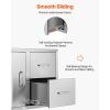 imageVEVOR Outdoor Kitchen Door Drawer Combo 325quot Wx217 Hx205 D Access Door Double Drawers with Paper Towel Rack BBQ Island Drawers with Stainless Steel Handles 307quot Wx20 Hx21 D Cutout Size