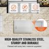 imageVEVOR Outdoor Kitchen Doors 30W x 21H Inch 304 Stainless Steel Double Doors with Vents BBQ Access Door with 2 Detachable Handles for BBQ IslandLeft  Right Hinged