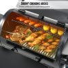 imageVEVOR Smoker Grill Portable Wood Pellet Grill with Cart 8 IN 1 BBQ Grill with PID Temperature Control ampamp Meat Probe for Outdoor Cooking Barbecue Camping Picnic 580 sq Patio and Backyard BlackLarge