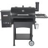 imageVEVOR Smoker Grill Portable Wood Pellet Grill with Cart 8 IN 1 BBQ Grill with PID Temperature Control ampamp Meat Probe for Outdoor Cooking Barbecue Camping Picnic 580 sq Patio and Backyard BlackLarge