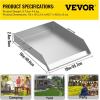 imageVEVOR Stainless Steel Griddle 23x16 inch Universal Flat Top Rectangular Plate Gas Grill Griddle for BBQ Grill Teppanyaki Portable Family Cookware with Handle for Camping Tailgating Party18 x 16