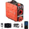 imageVEVOR Diesel Heater 8KW DC 12V24V All in One Portable Diesel Air Heater with Bluetooth APP Control Remote Control and LCD Screen Trolley Design 13 Gal Fuel Tank for Trucks Vans RVs CampersBlackOrangeH