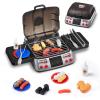 imageVEVOR Kids BBQ Grill Toy Set with Pretend Smoke Sound Light Play Food ampamp Kitchen Toy Accessories Interactive Toddler BBQ Camping Cooking Barbecue Playset for Girl Boy Birthday Gift