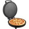 imageVEVOR Pizza Oven 12 in Electric Pizza Maker 1200W Electric Pizzas Cooker with NonStick Coating 180 Open for Dual Side Baking Heats up to 410 F MultiFunction Cooking for Pizzas Barbecue12 Inch