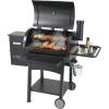 imageVEVOR Smoker Grill Portable Wood Pellet Grill with Cart 8 IN 1 BBQ Grill with PID Temperature Control ampamp Meat Probe for Outdoor Cooking Barbecue Camping Picnic 580 sq Patio and Backyard BlackLarge