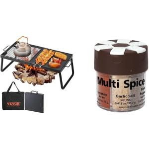 imageVEVOR 224quot Folding Campfire Grill Heavy Duty Steel Mesh Grate ampamp COGHLANS 6Spice Shaker for Outdoor Camp Cooking