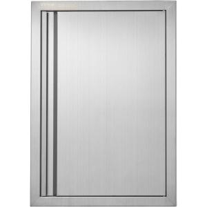 imageVEVOR BBQ Double Outdoor Kitchen Door 26W x 24H Inch Stainless Steel Flush Mount Vertical Wall Door with Recessed Handles for Grilling StationNEW