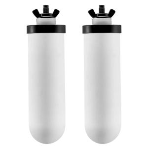 imageVEVOR Water Filters Replacement Purification Elements Ceramic Replacement Filters Easy to Replace Water Filter Gravity Water Filter System Compatible with Most Brands Pack of 2 White