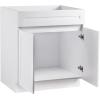 imageVEVOR White Shaker Base Cabinet 30Inch Unassembled Sink Base Cabinet 30quot W x 24quot D x 345quot H Ready to Assemble Cabinet with SoftClose Doors and Adjustable Shelf for Home Office30W Sink Base Cabinet