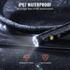 imageVEVOR Endoscope Camera with Light Triple Lens Borescope with 492FT SemiRigid Cable 5quot Screen 1080P Inspection Camera 8  2 LED Lights IP67 Waterproof Snake Cameras for Auto Plumbing 32GB Card5 IPS Screen492FT