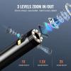 imageVEVOR Endoscope Camera with Light Triple Lens Borescope with 492FT SemiRigid Cable 5quot Screen 1080P Inspection Camera 8  2 LED Lights IP67 Waterproof Snake Cameras for Auto Plumbing 32GB Card5 IPS Screen492FT