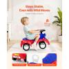 imageVEVOR Ride On Push Car for Toddlers Ages 19 Months Ride Racer Sit to Stand Toddler Ride On Toy Kids Ride On Car with Music Steering Horn ampamp Under Seat Storage Ride On Toy for Boys Girls WhiteWhitepink