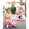 imageVEVOR Ride On Push Car for Toddlers Ages 19 Months Ride Racer Sit to Stand Toddler Ride On Toy Kids Ride On Car with Music Steering Horn ampamp Under Seat Storage Ride On Toy for Boys Girls WhitePink