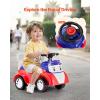 imageVEVOR Ride On Push Car for Toddlers Ages 19 Months Ride Racer Sit to Stand Toddler Ride On Toy Kids Ride On Car with Music Steering Horn ampamp Under Seat Storage Ride On Toy for Boys Girls WhiteWhitepink