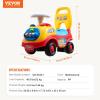 imageVEVOR Ride On Push Car for Toddlers Ages 19 Months Ride Racer Sit to Stand Toddler Ride On Toy Kids Ride On Car with Music Steering Horn ampamp Under Seat Storage Ride On Toy for Boys Girls WhiteColorful