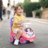 imageVEVOR Ride On Push Car for Toddlers Ages 19 Months Ride Racer Sit to Stand Toddler Ride On Toy Kids Ride On Car with Music Steering Horn ampamp Under Seat Storage Ride On Toy for Boys Girls WhitePink