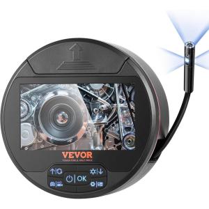 imageVEVOR Endoscope Camera with Light Triple Lens Borescope with 492FT SemiRigid Cable 5quot Screen 1080P Inspection Camera 8  2 LED Lights IP67 Waterproof Snake Cameras for Auto Plumbing 32GB Card43 IPS Screen164FT