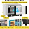 imageVEVOR Commercial Convection Oven 424 cuft Conventional Countertop Oven for FullSize Pans Electric Convection Ovens with 4 Racks 360 Hot Air Circulation for Bakery Restaurant ampamp Pizza Shop3Tier 19Qt
