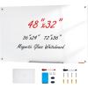 imageVEVOR Dry Erase Calendar for Wall 36 x 24 Inches Whiteboard Calendar Monthly Planner Magnetic Dry Erase Board 1 Magnetic Erase ampamp 2 Dry Erase Marker ampamp Movable Tray for Restaurant Office Home Schoolglass whiteboard