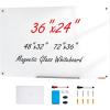 imageVEVOR Dry Erase Calendar for Wall 36 x 24 Inches Whiteboard Calendar Monthly Planner Magnetic Dry Erase Board 1 Magnetic Erase ampamp 2 Dry Erase Marker ampamp Movable Tray for Restaurant Office Home Schoolglass whiteboard