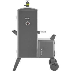 imageVEVOR Charcoal Smoker 16quot Vertical Charcoal BBQ Grill Coated Steel Barbecue Smoker with 2 Grilling Grates Thermometer Air Vents ampamp Removable Ash Tray Ideal for Backyard Patio Parties Cooking16inchOffset Smoker