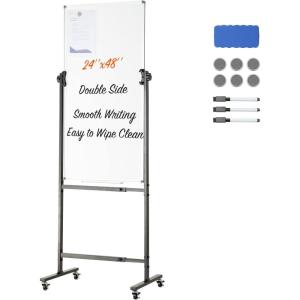 imageVEVOR Dry Erase Calendar for Wall 36 x 24 Inches Whiteboard Calendar Monthly Planner Magnetic Dry Erase Board 1 Magnetic Erase ampamp 2 Dry Erase Marker ampamp Movable Tray for Restaurant Office Home Schoolrolling whiteboard