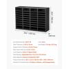 imageVEVOR Literature Organizer 27 Compartments Office Mailbox with Removable Shelves Wood Mailbox Sorter Particle Board Office Home Classroom Storage File Sorter for File Document Paper BlackGreyGrey