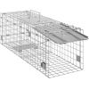 imageVEVOR Live Animal Cage Trap 42quot x 16quot x 18quot Humane Cat Trap Galvanized Iron Folding Animal Trap Cage with Handle for Stray Dogs Armadillos Raccoons Foxes24 x 8 x 8