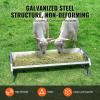 imageVEVOR Livestock Feeding Trough 22 Gallon Capacity 45quot Hay Feeder Heavy Duty Steel Livestock Trough Galvanized Steel Sheep Feeder Trough Feeding up to 10 Goats for Horse Sheep Hog Farm Sheds Pen1 PCS
