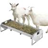 imageVEVOR Livestock Feeding Trough 22 Gallon Capacity 45quot Hay Feeder Heavy Duty Steel Livestock Trough Galvanized Steel Sheep Feeder Trough Feeding up to 10 Goats for Horse Sheep Hog Farm Sheds Pen1 PCS