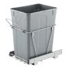 imageVEVOR Pullout Trash Can for Kitchen Cabinets 35 QT Garbage Waste Recycling Bin Under Mount Waste Container with Heavy Duty Metal Soft Close Sliding System and Door Kit for Sink Under CounterNo SoftClose Slide