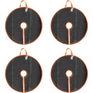 imageVEVOR Tree Watering BagRing Slow Release 4 Pack 10 Gallons SelfWatering Tree Watering Bags Slow Release Tree Irrigation Bags Heavy Duty Automatic Drip System for for Planting