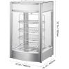 imageHappybuy 14quot Pizza Warmer Display 4Tier Rotary Steam Heating Temp Control 86185 25W Oven Light  LED Commercial Food Warmer for Pizza Shop Restaurant