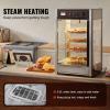 imageHappybuy 14quot Pizza Warmer Display 4Tier Rotary Steam Heating Temp Control 86185 25W Oven Light  LED Commercial Food Warmer for Pizza Shop Restaurant