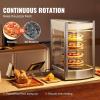 imageHappybuy 14quot Pizza Warmer Display 4Tier Rotary Steam Heating Temp Control 86185 25W Oven Light  LED Commercial Food Warmer for Pizza Shop Restaurant
