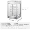 imageHappybuy 14quot Pizza Warmer Display 4Tier Rotary Steam Heating Temp Control 86185 25W Oven Light  LED Commercial Food Warmer for Pizza Shop Restaurant