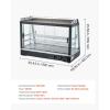 imageVEVOR 3Tier Commercial Food Warmer Display 1400W Food Display Warmer with LED Light Top Storage and Adjustable Shelves 86185 Steam Heating 105L for Hamburger Pizza Bread Fried Chicken3Tier111QT