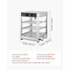 imageVEVOR 3Tier Commercial Food Warmer Display 1400W Food Display Warmer with LED Light Top Storage and Adjustable Shelves 86185 Steam Heating 105L for Hamburger Pizza Bread Fried Chicken3Tier36QT