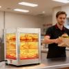 imageVEVOR 3Tier Commercial Food Warmer Display 1400W Food Display Warmer with LED Light Top Storage and Adjustable Shelves 86185 Steam Heating 105L for Hamburger Pizza Bread Fried Chicken3Tier36QT