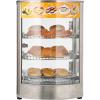 imageVEVOR 3Tier Commercial Food Warmer Display 1400W Food Display Warmer with LED Light Top Storage and Adjustable Shelves 86185 Steam Heating 105L for Hamburger Pizza Bread Fried Chicken3Tier42QT