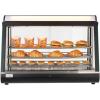 imageVEVOR 3Tier Commercial Food Warmer Display 1400W Food Display Warmer with LED Light Top Storage and Adjustable Shelves 86185 Steam Heating 105L for Hamburger Pizza Bread Fried Chicken3Tier111QT