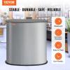 imageVEVOR Portable Tradeshow Podium Table 3543quot x 1929quot x 3701quot Display Exhibition Counter Stand Booth Fair with Wall Foldable Promotion Retail Bar Table Pop Up Podium Counter with Carrying BagBlackSilver