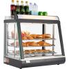 imageVEVOR 3Tier Commercial Food Warmer Display 1400W Food Display Warmer with LED Light Top Storage and Adjustable Shelves 86185 Steam Heating 105L for Hamburger Pizza Bread Fried Chicken3Tier79QT