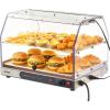 imageVEVOR 3Tier Commercial Food Warmer Display 1400W Food Display Warmer with LED Light Top Storage and Adjustable Shelves 86185 Steam Heating 105L for Hamburger Pizza Bread Fried Chicken2Tier51QT