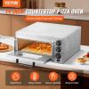 imageVEVOR 12quot Electric Pizza Oven Countertop Stainless Steel Pizza Maker Machine with Pizza Stone and Spatula Heats up to 850F Multipurpose Indoor ampamp Outdoor Pizza Cooker for Restaurant Home Camping14Inch Single Layer