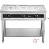 imageVEVOR 5Pan Commercial Food Warmer Electric Steam Table with Independent Temperature Control 750W x 5 Stainless Steel Buffet Catering Food Warmer with Undershelf and Workspace for Restaurant3x11Pan  72 Qt